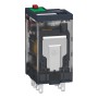 Schneider Electric RXM2AB2P7 - Harmony Electromechanical Relays - Миниатюрно plug in реле, Harmony, 12A, 2CO, с LED, заключващ се тест бутон, 230V AC