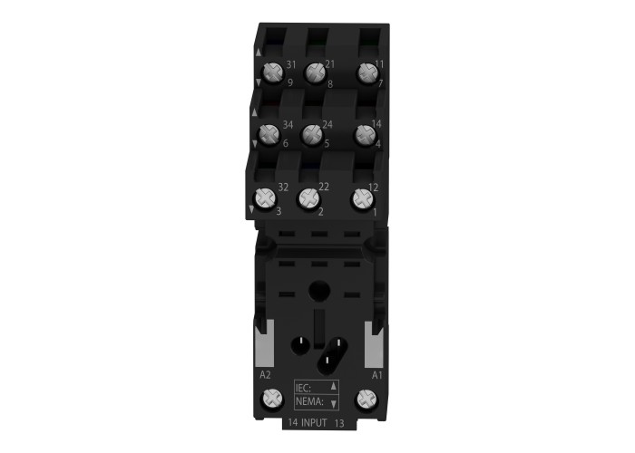 Schneider Electric RXZE2S111M - Harmony Electromechanical Relays - Цокъл, Harmony, за релета RXM3, винтови конектори, отделен контакт
