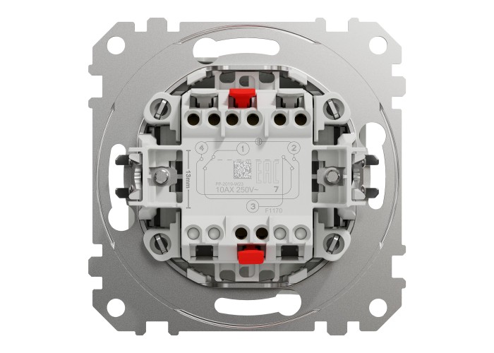 Кръстат ключ 10AX, бял, Schneider Electric SDD111107 Sedna Design & Elements