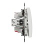 Кръстат ключ 10AX, бял, Schneider Electric SDD111107 Sedna Design & Elements