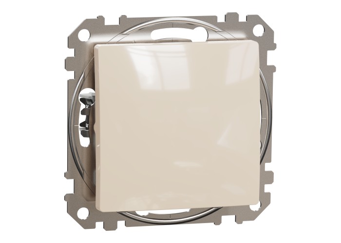 Еднополюсен бутон 10A, бежов, Schneider Electric SDD112111 Sedna Design & Elements