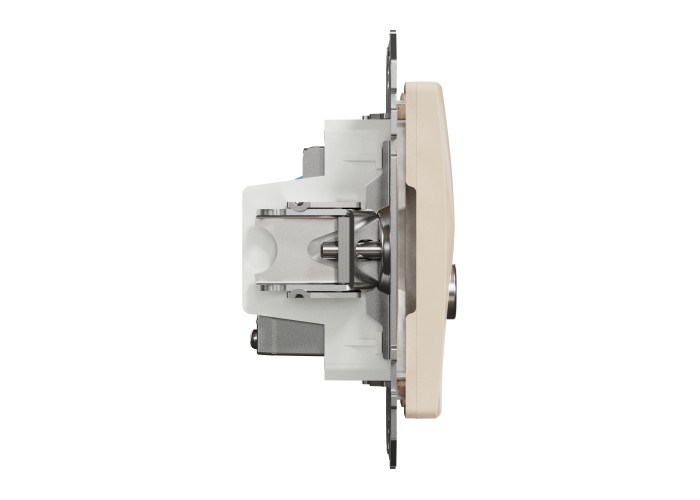 TV розетка и изход за данни, RJ45 CAT6 UTP, бежова, Schneider Electric SDD112469T Sedna Design & Elements