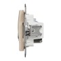 TV розетка и изход за данни, RJ45 CAT6 UTP, бежова, Schneider Electric SDD112469T Sedna Design & Elements