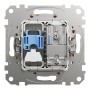 TV розетка и изход за данни, RJ45 CAT6 UTP, бежова, Schneider Electric SDD112469T Sedna Design & Elements