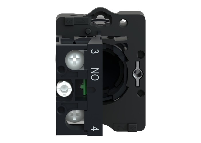 Schneider Electric XA2EA21 - Easy Harmony XA2 - Easy Harmony XA2E, бутон, пластмаса, вграден, черен, Ø22, с пружинно връщане, без маркировка, 1 NO