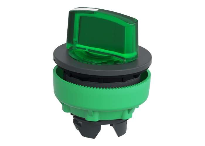 Осветена глава за вграден превключвател, зелен 2 позиции, Schneider Electric ZB5FK1233 Harmony XB5