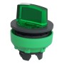 Осветена глава за вграден превключвател, зелен 2 позиции, Schneider Electric ZB5FK1233 Harmony XB5
