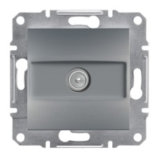 TV розетка крайна 1db, стомана, Asfora, Schneider Electric EPH3200162