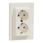 Двоен контакт Шуко, 16А, крема, Asfora, Schneider Electric EPH9900123