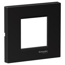 Easy Styl Easy Styl, cover frame, 2 modules, black, Schneider Electric LMR7262005