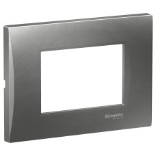 Easy Styl Easy Styl, cover frame, 3 modules, smoky grey, Schneider Electric LMR7263006