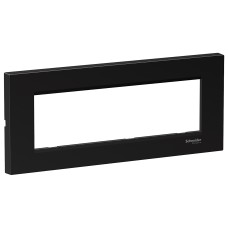 Easy Styl Easy Styl, cover frame, 7 modules, black, Schneider Electric LMR7267005