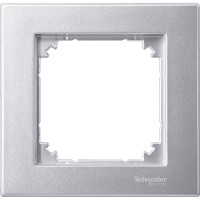 Schneider Electric MTN486160 - Merten System M - Единична рамка, алуминий M-PLAN