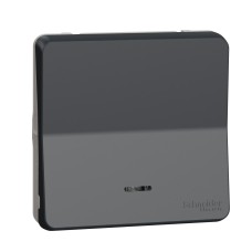 Лихт бутон с индикатор, антрацит, Mureva Styl, Schneider Electric MUR35127