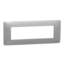 Седеммодулна рамка Unica Studio, алуминий, New Unica, Schneider Electric NU210730