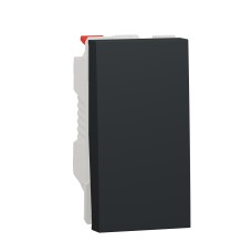 Девиаторен ключ 10А, 1 модул, антрацит, New Unica, Schneider Electric NU310354