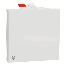 Еднополюсен ключ 10А, 2 модула, антибакт., бял, New Unica, Schneider Electric NU320120