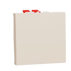Кръстат ключ 10А 2 модула, бежов, New Unica, Schneider Electric NU320544