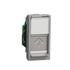 Розетка RJ45, кат. 6 STP, 1 модул, алуминий, New Unica, Schneider Electric NU341630