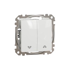 Бутон за ролетни щори 10A, бял, Schneider Electric SDD111114 Sedna Design & Elements