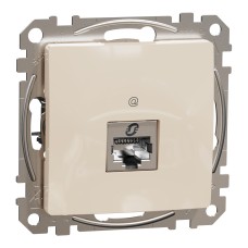 Розетка RJ45 CAT 6A STP, RJ45, бежова, Schneider Electric SDD112466S Sedna Design & Elements