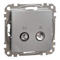 TV/R розетка(конектор)4db, Sedna, алуминий, Schneider Electric SDD113471R Sedna Design & Elements