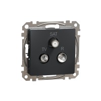TV/R/SAT розетка 7db, антрацит, Schneider Electric SDD114484 Sedna Design & Elements