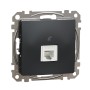 Телефонна розетка, RJ11, антрацит, Schneider Electric SDD114491 Sedna Design & Elements