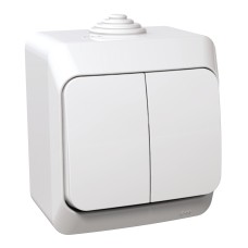 Сериен ключ с индикаторна лампа,бял, Cedar Plus, Schneider Electric WDE000551
