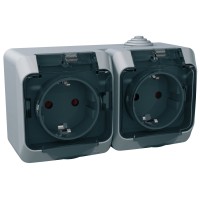 Двоен контактен излаз шуко с детска защита, Cedar Plus, Schneider Electric WDE000625