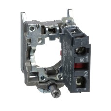 Schneider Electric ZB4BZ102 - Harmony XB4 - Контактен блок с монтажна скоба, винтови клеми 1 NC