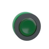 Harmony XB5 Глава за сигнална лампа за вграден монтаж, зелен, Schneider Electric ZB5FV033