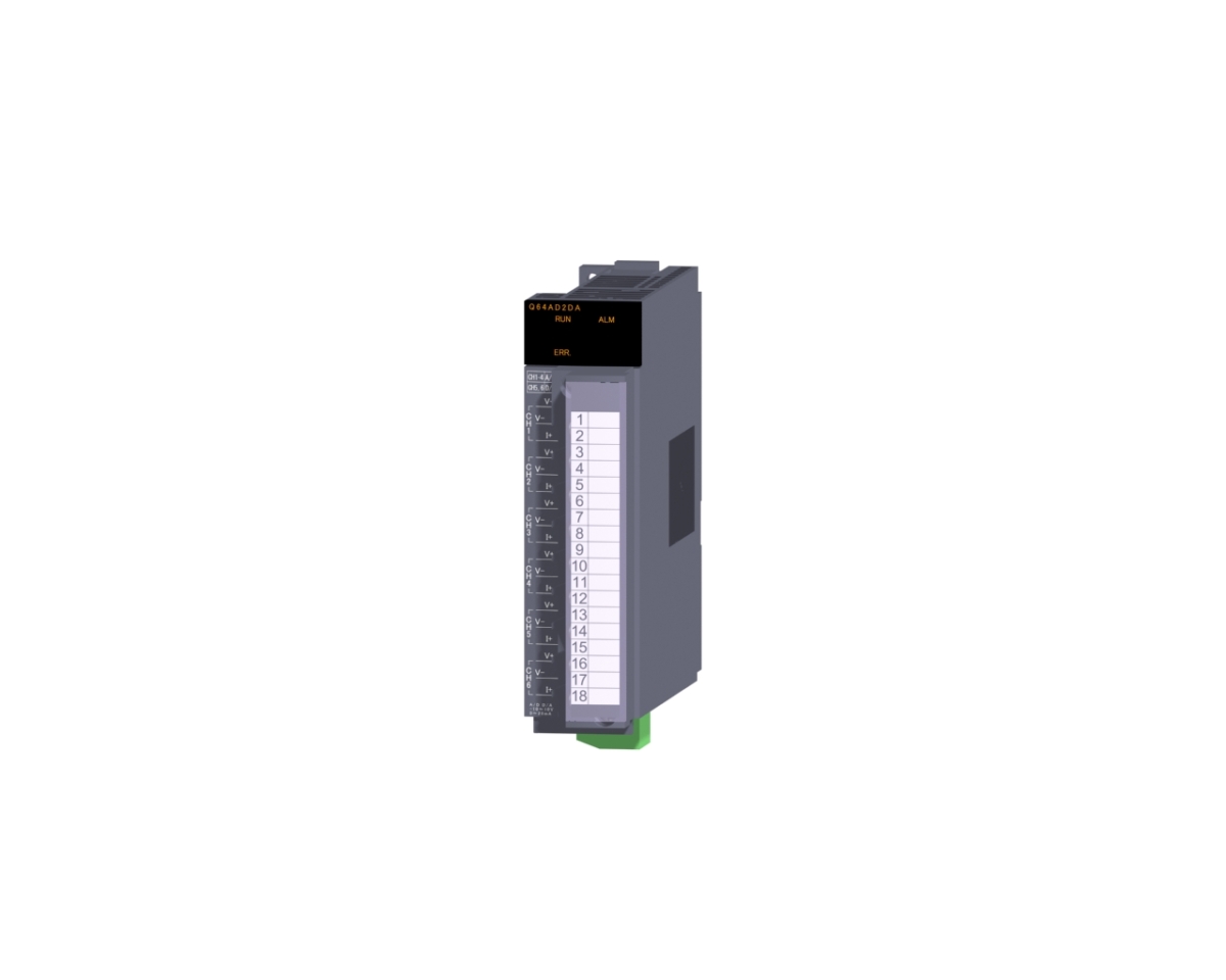Mitsubishi Electric Q64AD2DA - PLC Q Series analog module, 4in ...